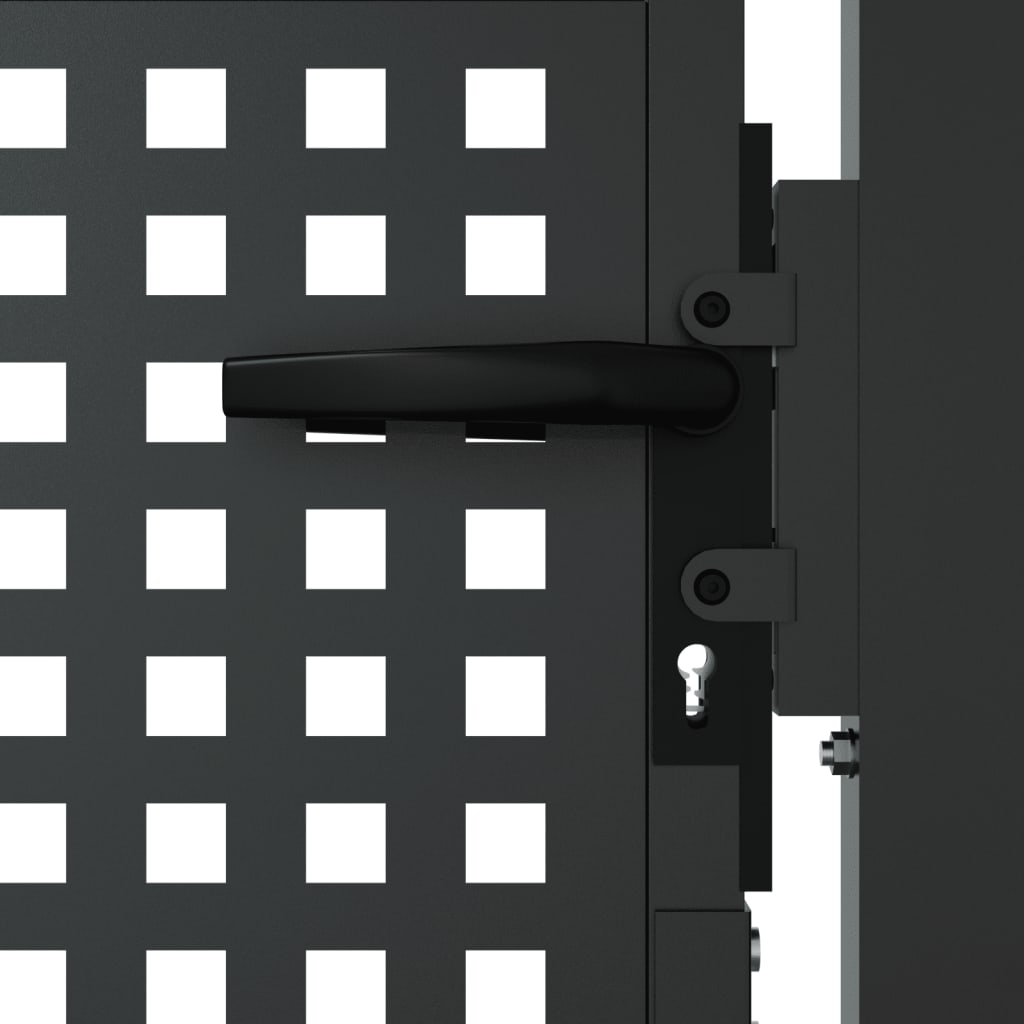 Garden gate, anthracite, 105x125 cm, steel