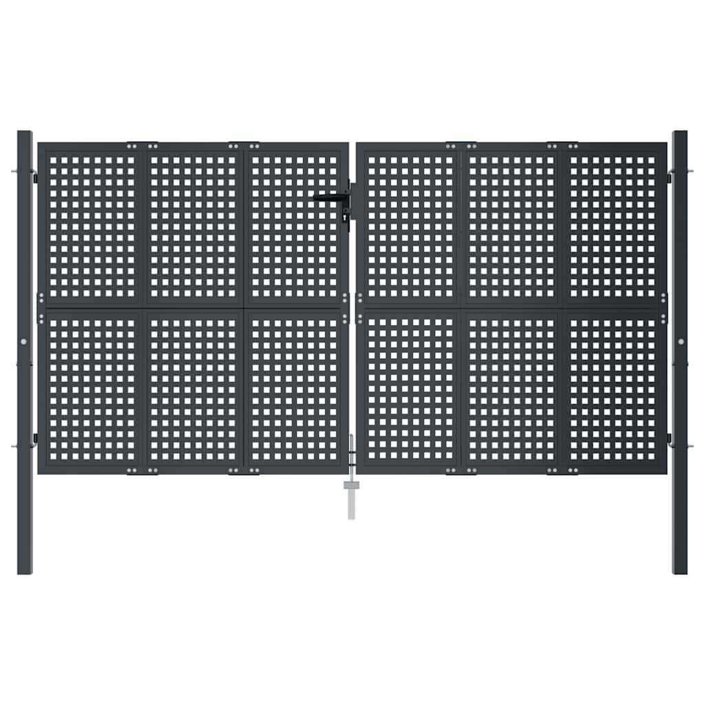Sodo vartai, antracito spalvos, 300x125 cm, plienas