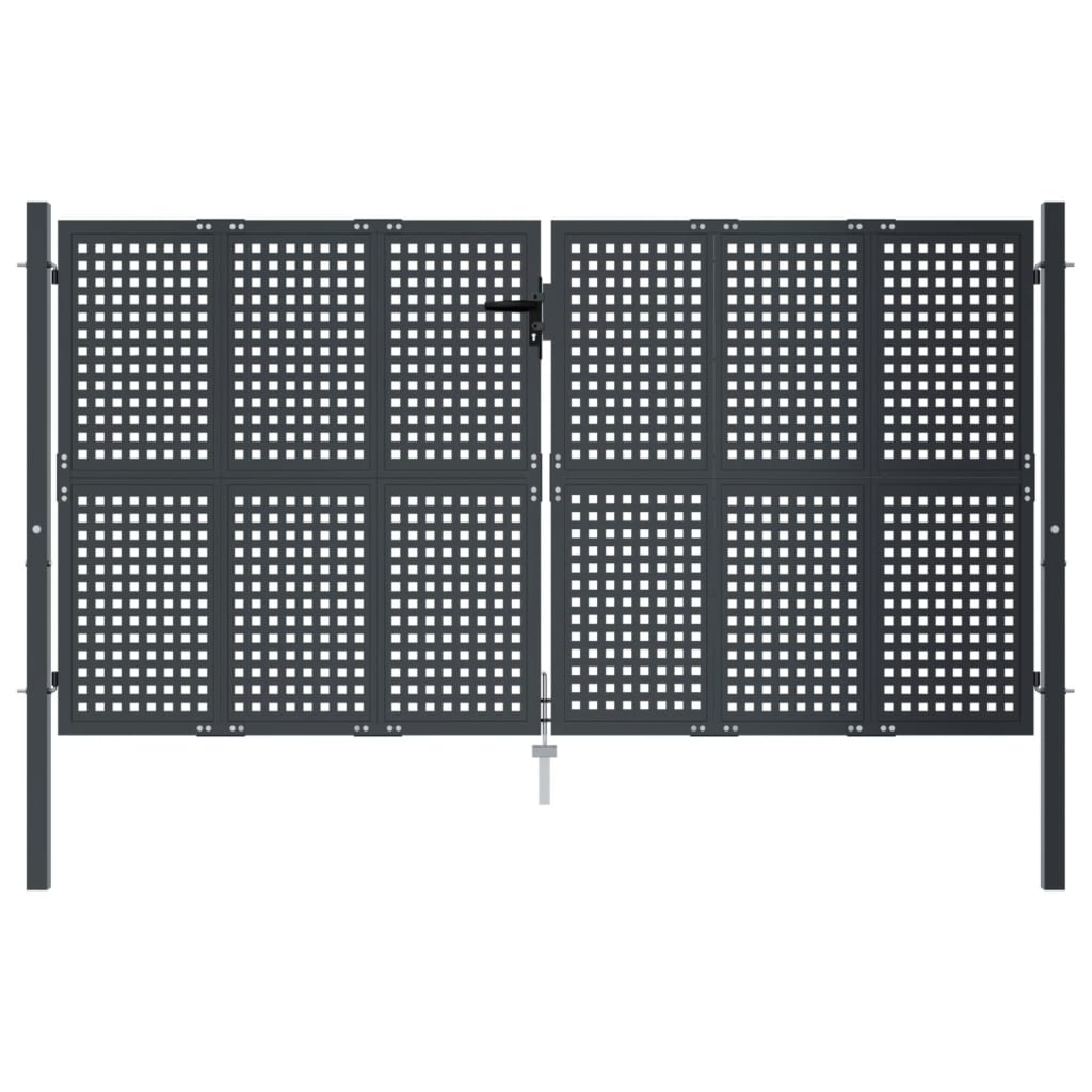 Garden gate, anthracite, 300x150cm, steel