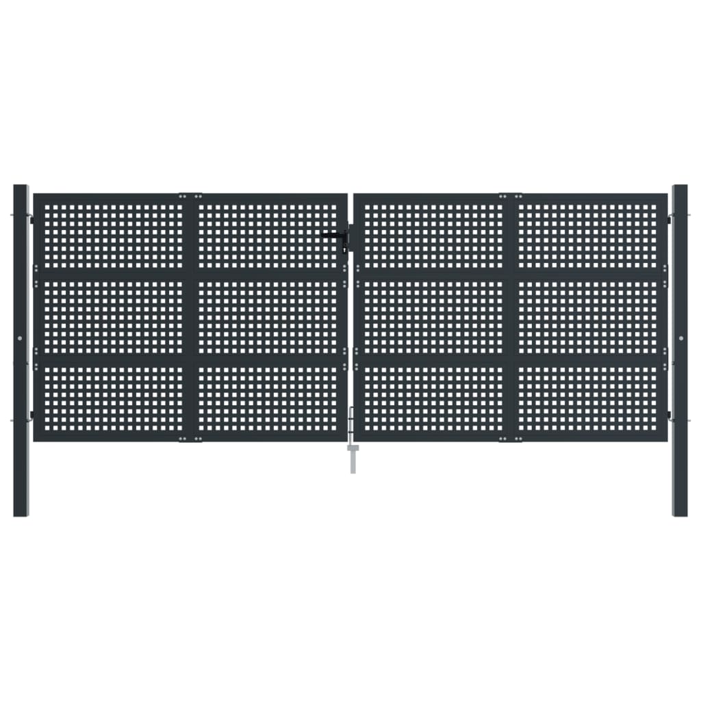 Sodo vartai, antracito, 400x150cm, plienas