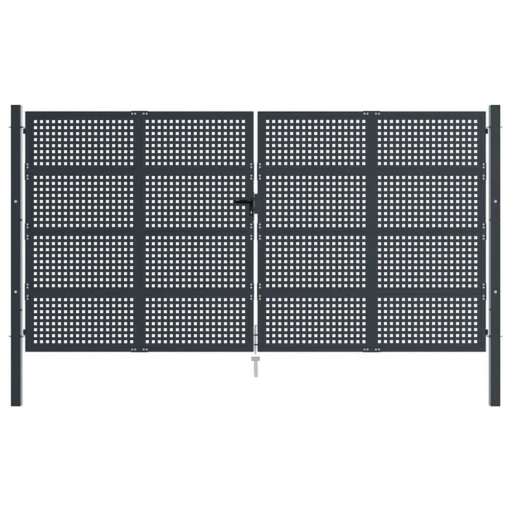 Sodo vartai, antracito spalvos, 400x175 cm, plienas
