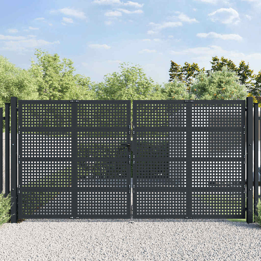 Sodo vartai, antracito spalvos, 400x175 cm, plienas