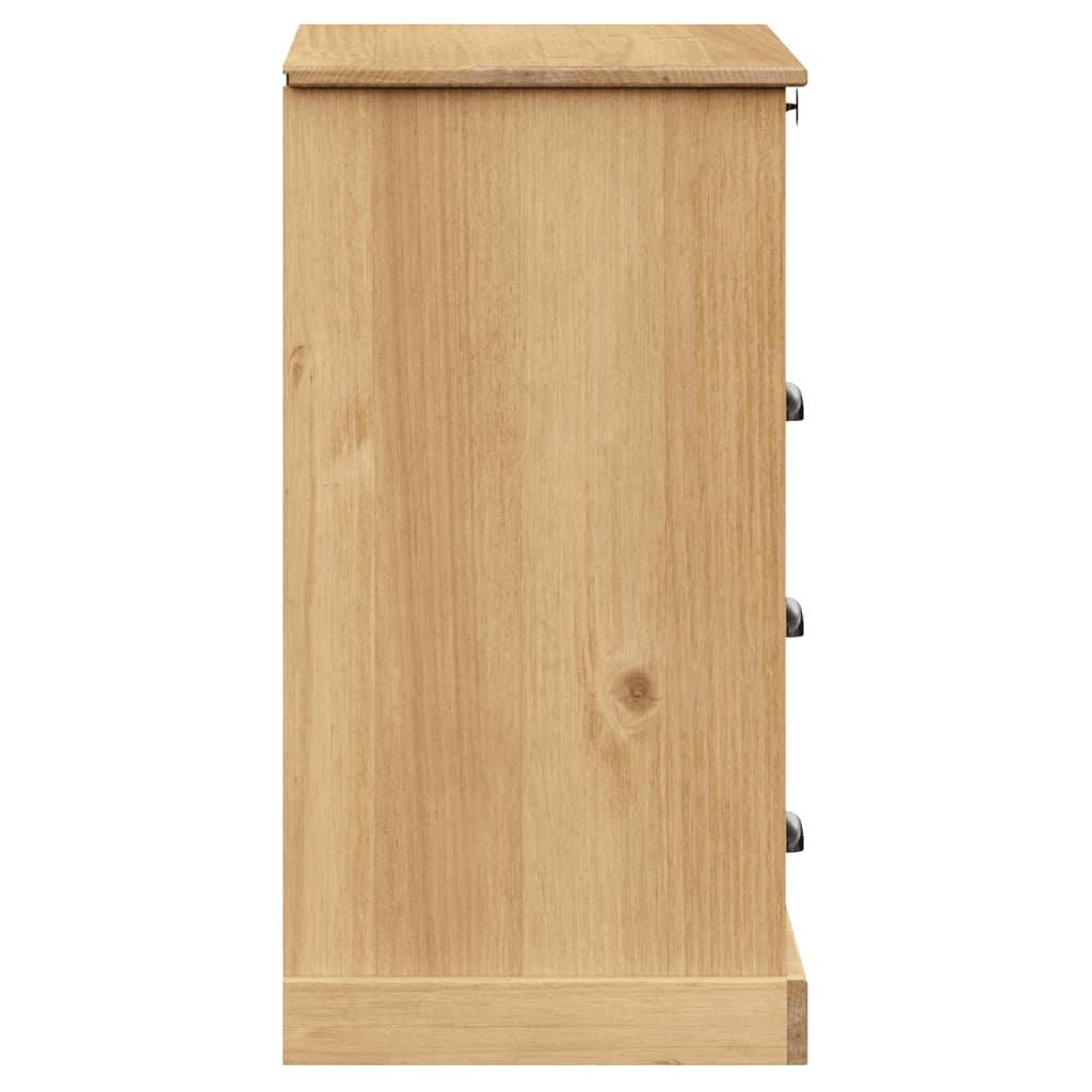 VIGO kumode ar atvilktnēm, 80x40x76cm, priedes masīvkoks