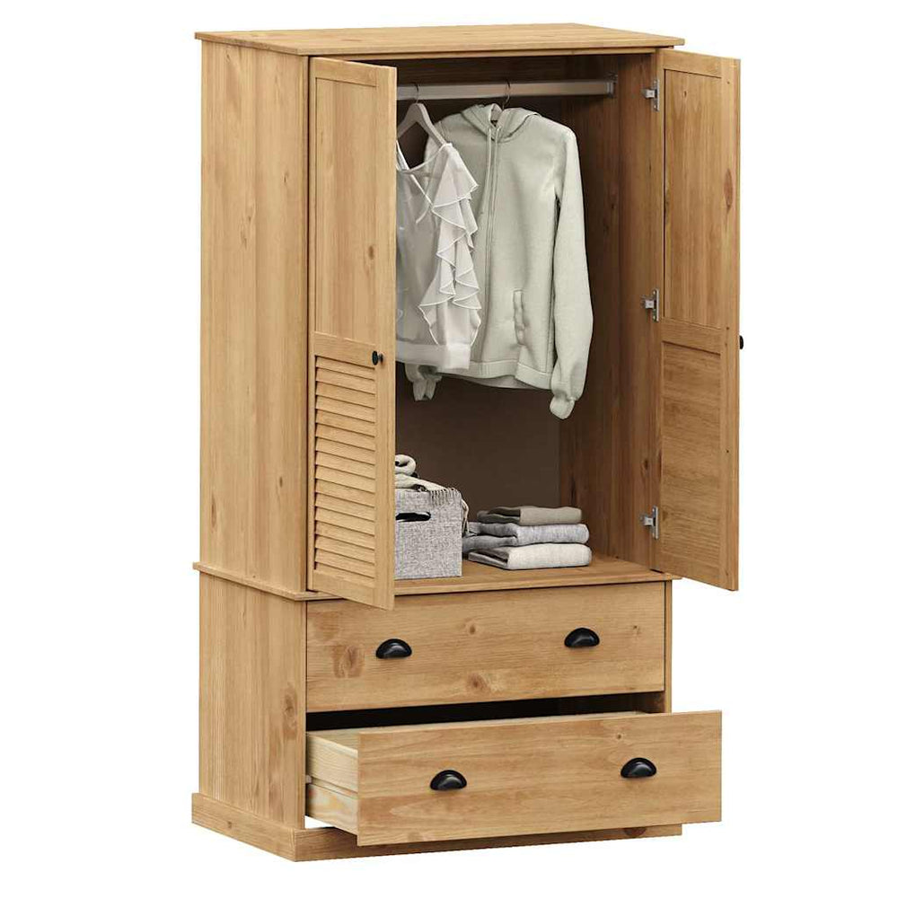 VIGO Wardrobe, 90x55x170cm, Solid Pine Wood
