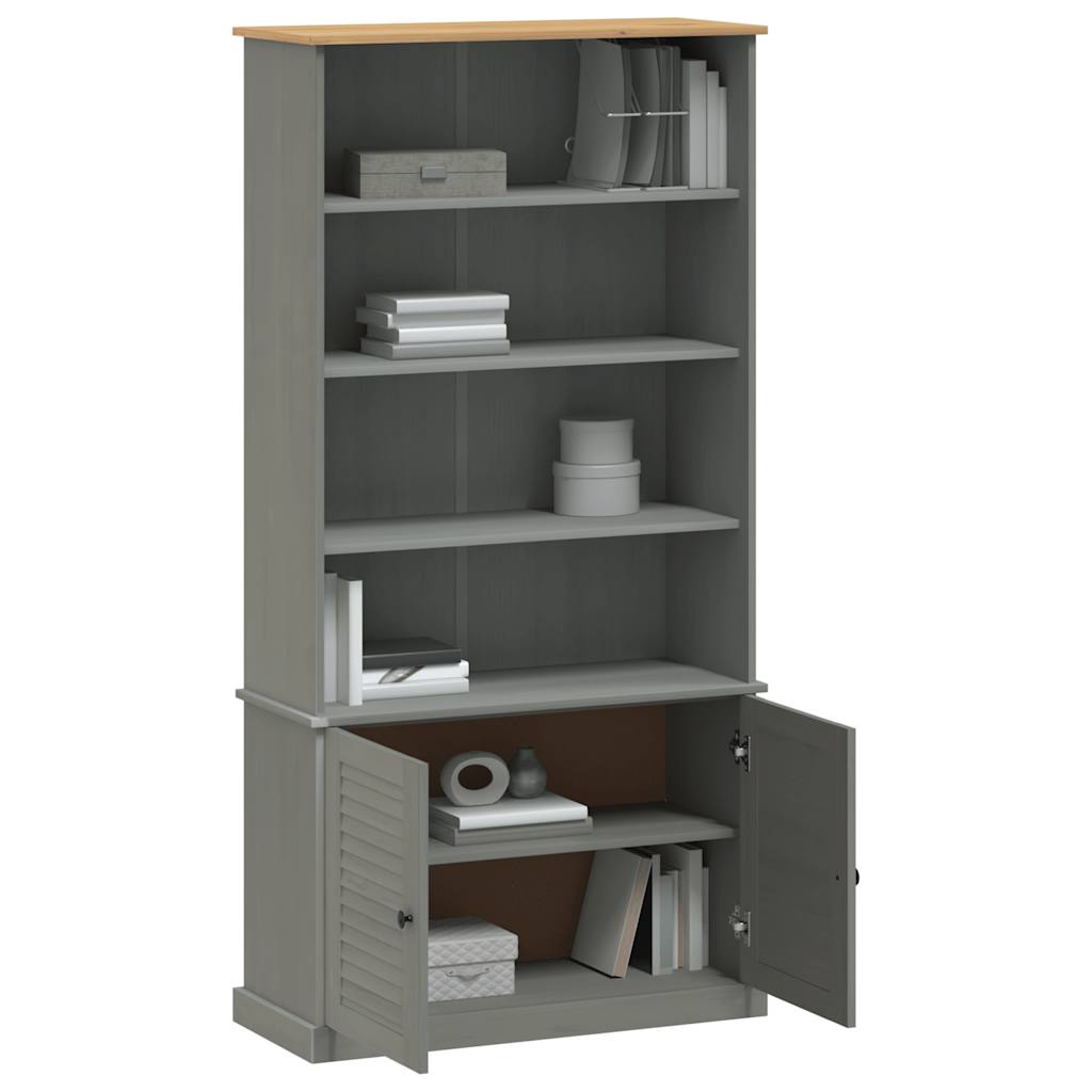 VIGO Bookcase, grey, 85x35x170cm, solid pine