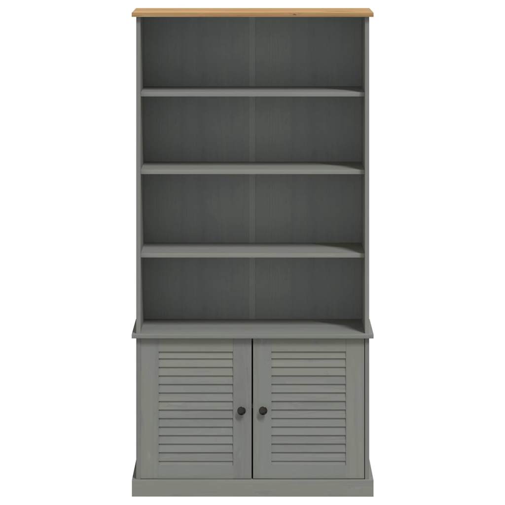 VIGO Bookcase, grey, 85x35x170cm, solid pine