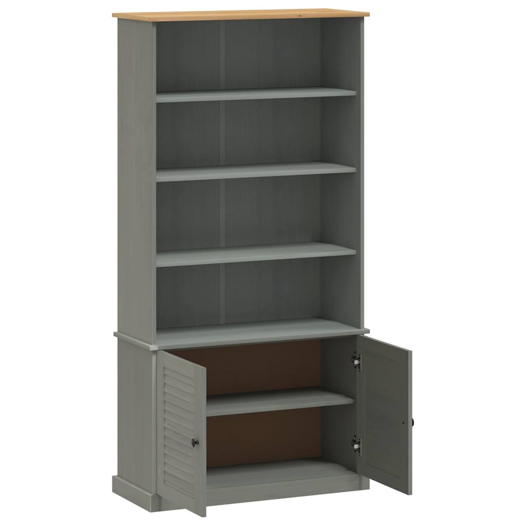 VIGO Bookcase, grey, 85x35x170cm, solid pine