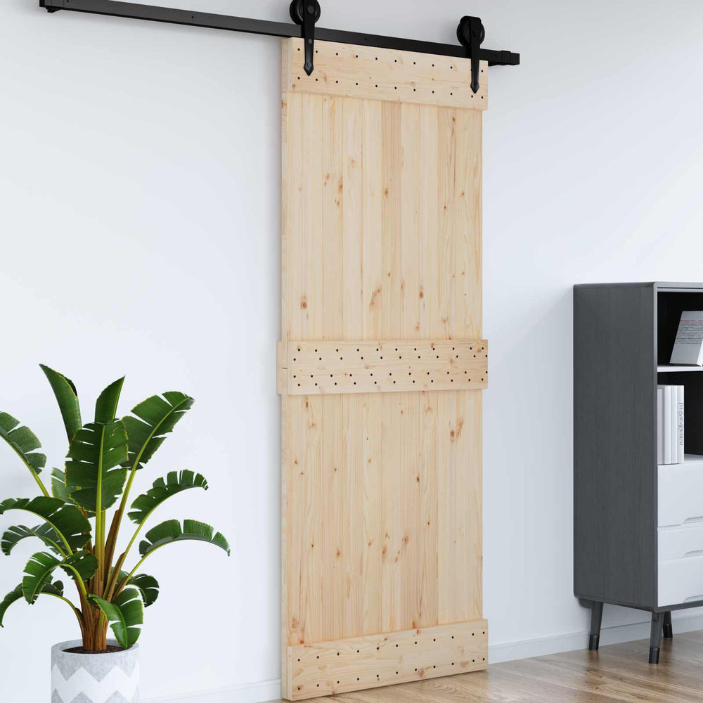 NARVIK Solid Pine Wood Door 90 x 210 cm