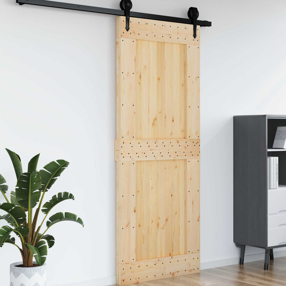 NARVIK Solid Pine Wood Door 90 x 210 cm