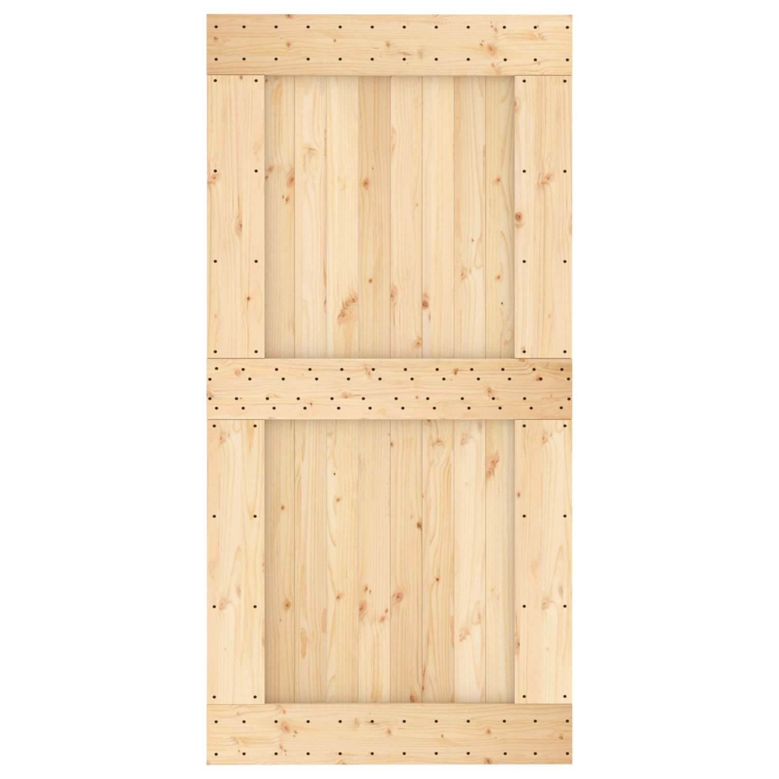 Durvis NARVIK dabīgas 100 x 210 cm Masīvas priedes koka durvis