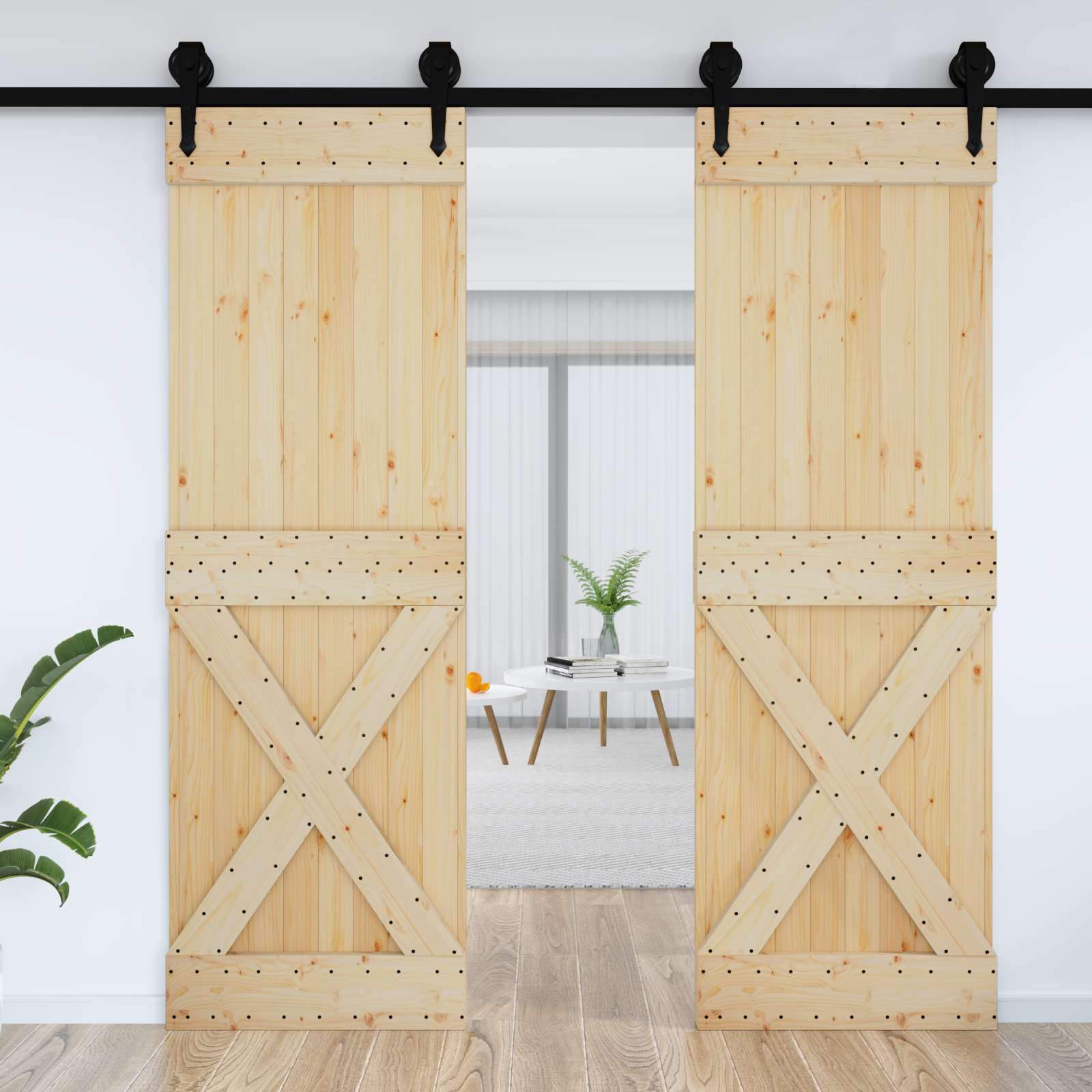 Door NARVIK Natural 70 x 210 cm Solid Pine Wood Door