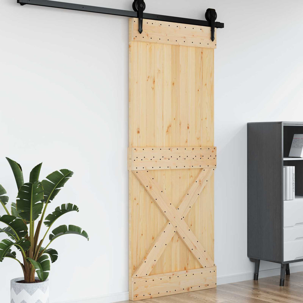 Duris NARVIK Natūrali 90 x 210 cm Kietos pušies medžio durys