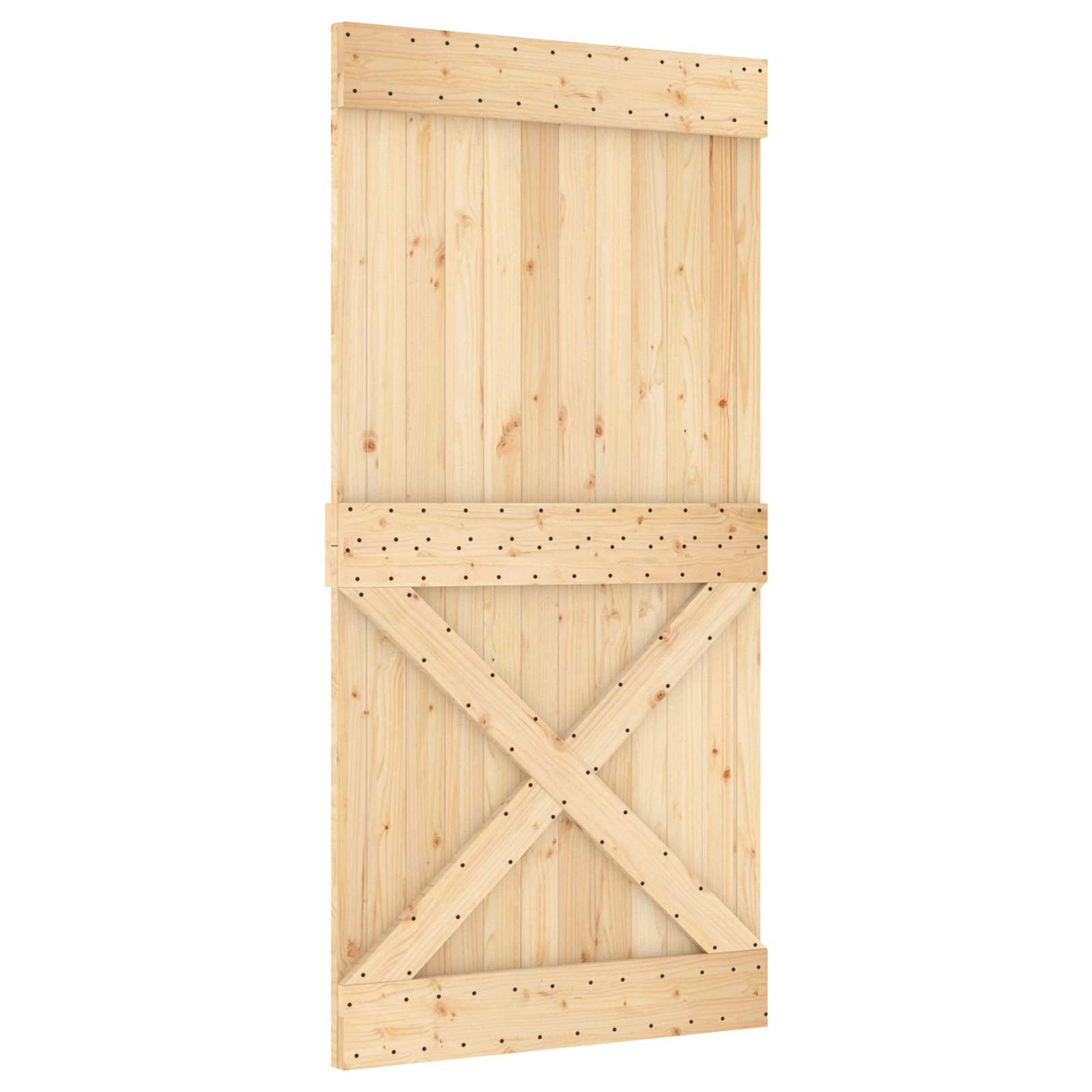 Duris NARVIK Natūrali 100 x 210 cm Kietos pušies medžio durys