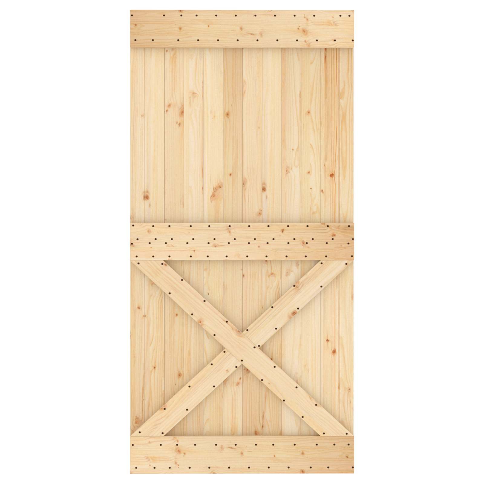 Duris NARVIK Natūrali 100 x 210 cm Kietos pušies medžio durys