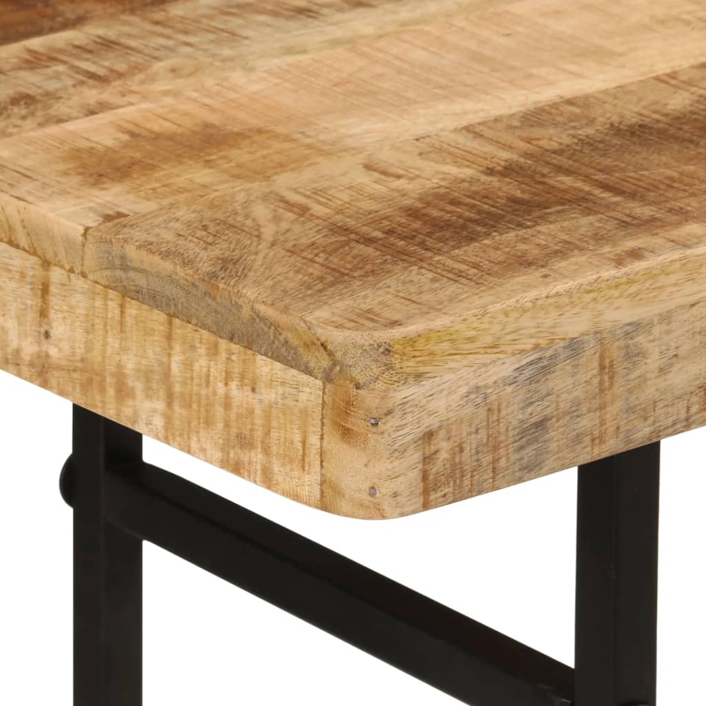konsolinis stalas 112x36x76 cm medžio masyvo mango ir geležies