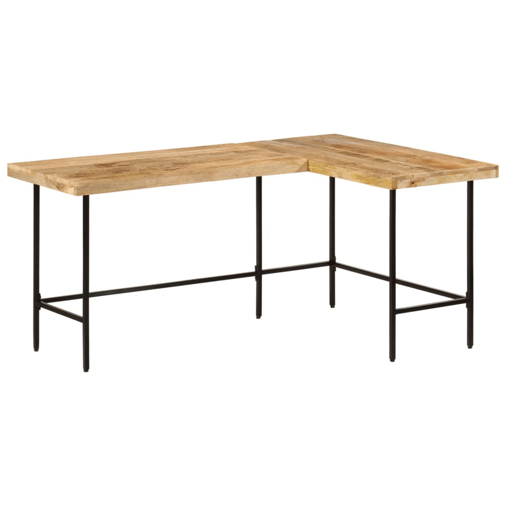 Rašomasis stalas 165x110x77 cm medžio masyvo mango ir geležies