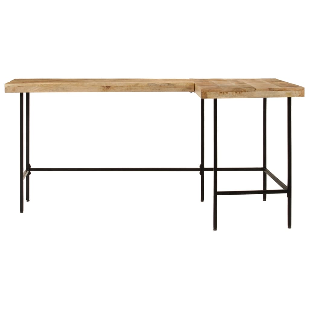 Rašomasis stalas 165x110x77 cm medžio masyvo mango ir geležies
