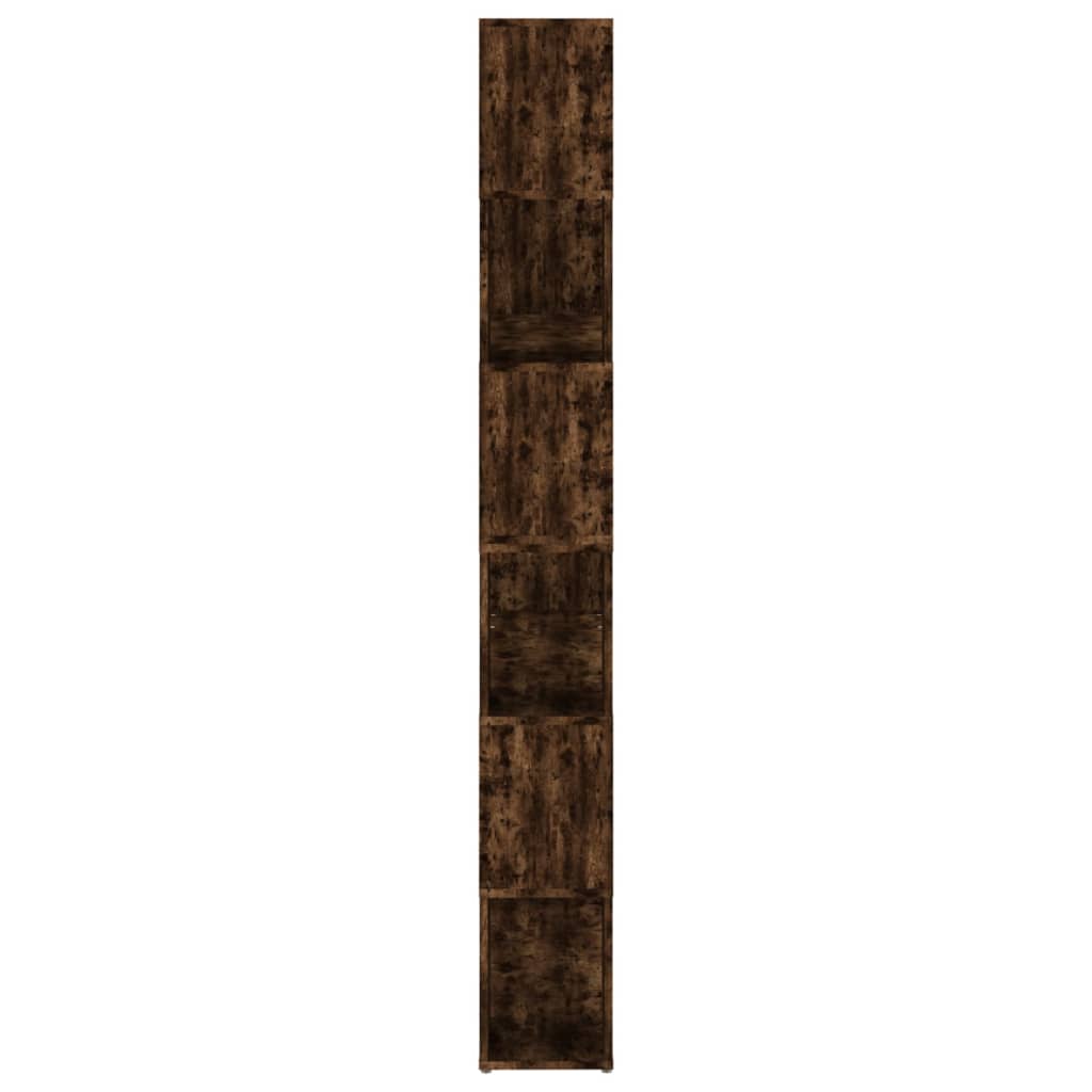 Grāmatu plaukts/telpas dalītājs, dūmu ozols, 100x24x188cm