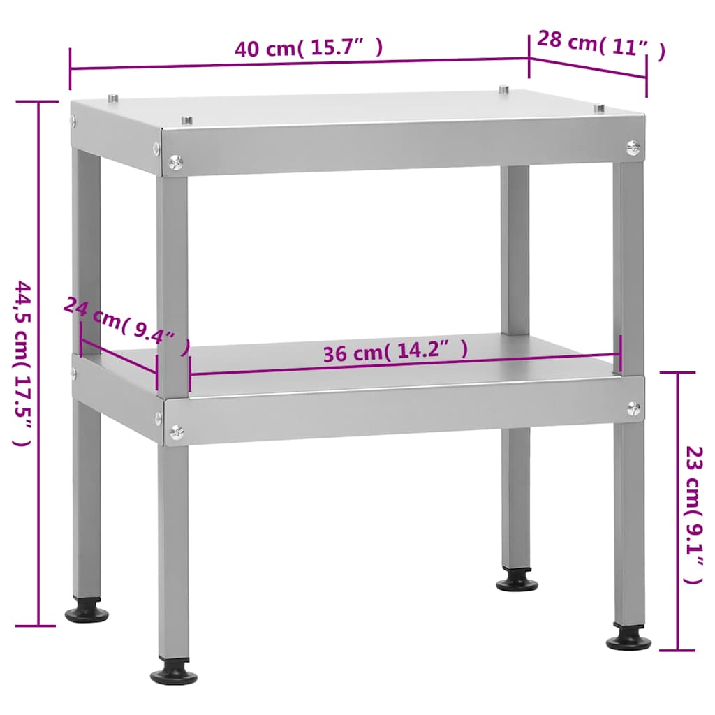 Oven-smoker with table, galvanized steel