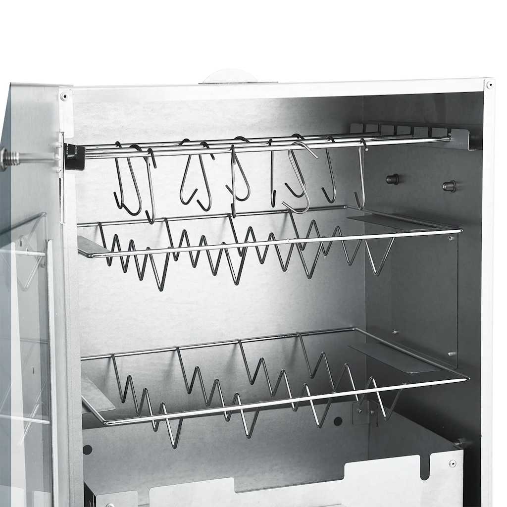 Oven-smoker with table, galvanized steel
