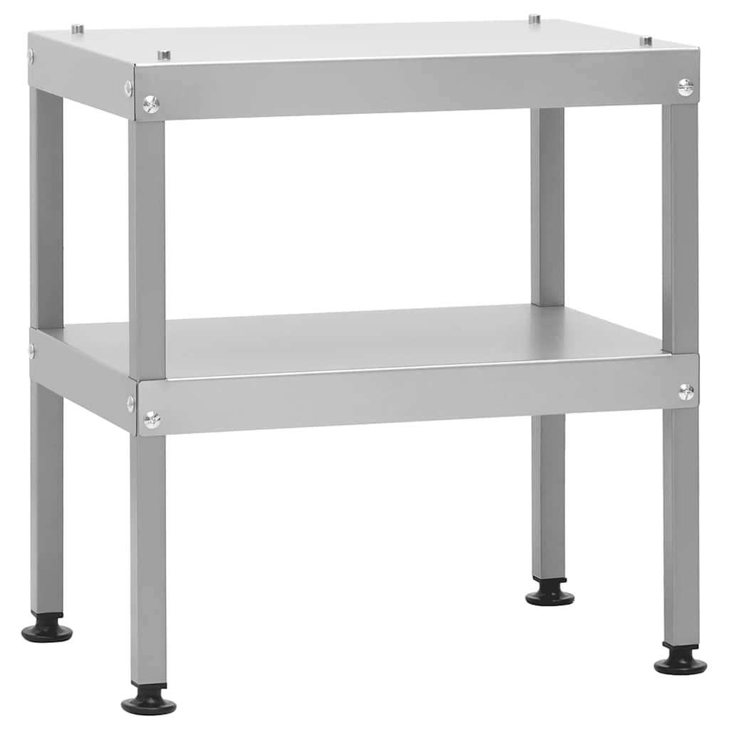 Oven-smoker with table, galvanized steel