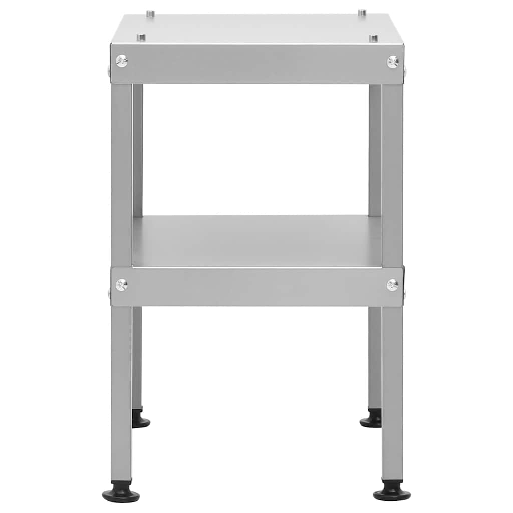 Oven-smoker with table, galvanized steel