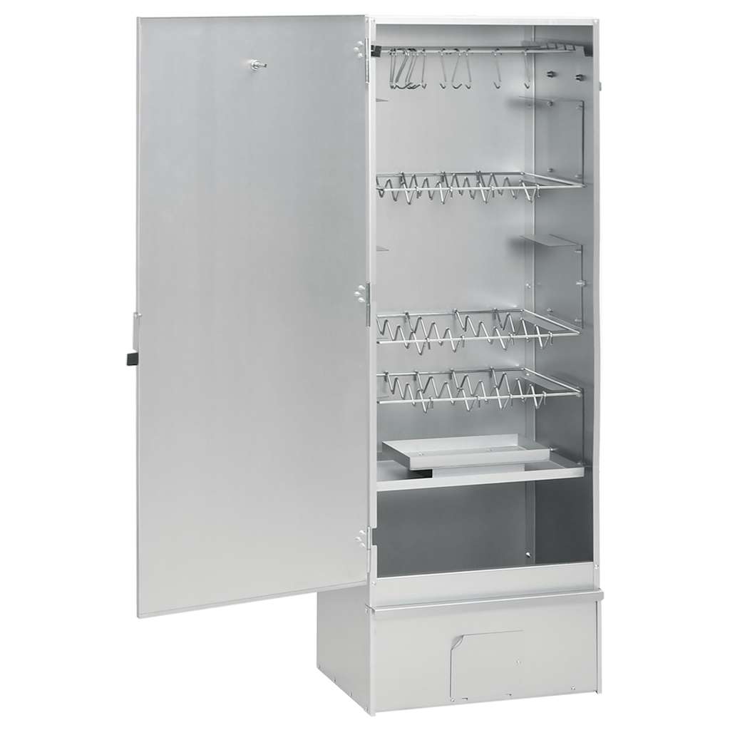 Smoker-oven with table, galvanized steel