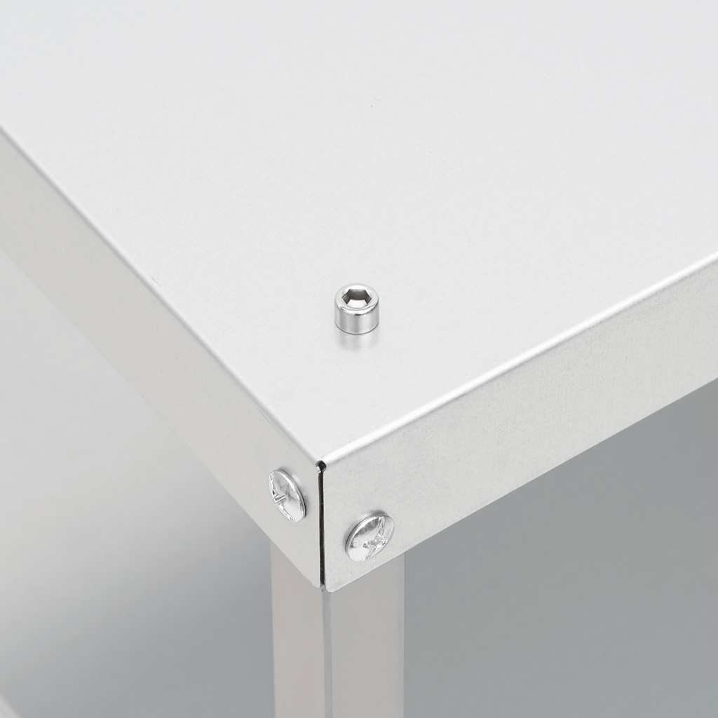 Smoker-oven with table, galvanized steel