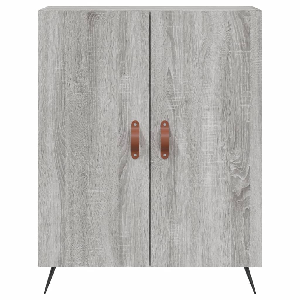 Sideboard, grey oak, 69.5x34x90cm, engineered wood
