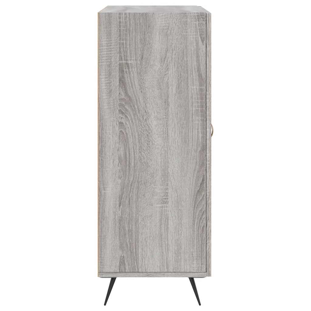 Sideboard, grey oak, 69.5x34x90cm, engineered wood