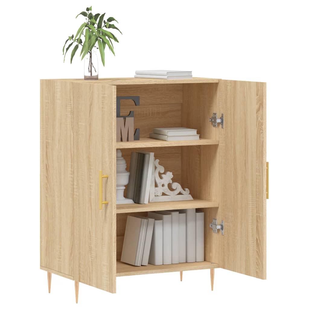 Sideboard, Sonoma oak, 69.5x34x90cm, engineered wood