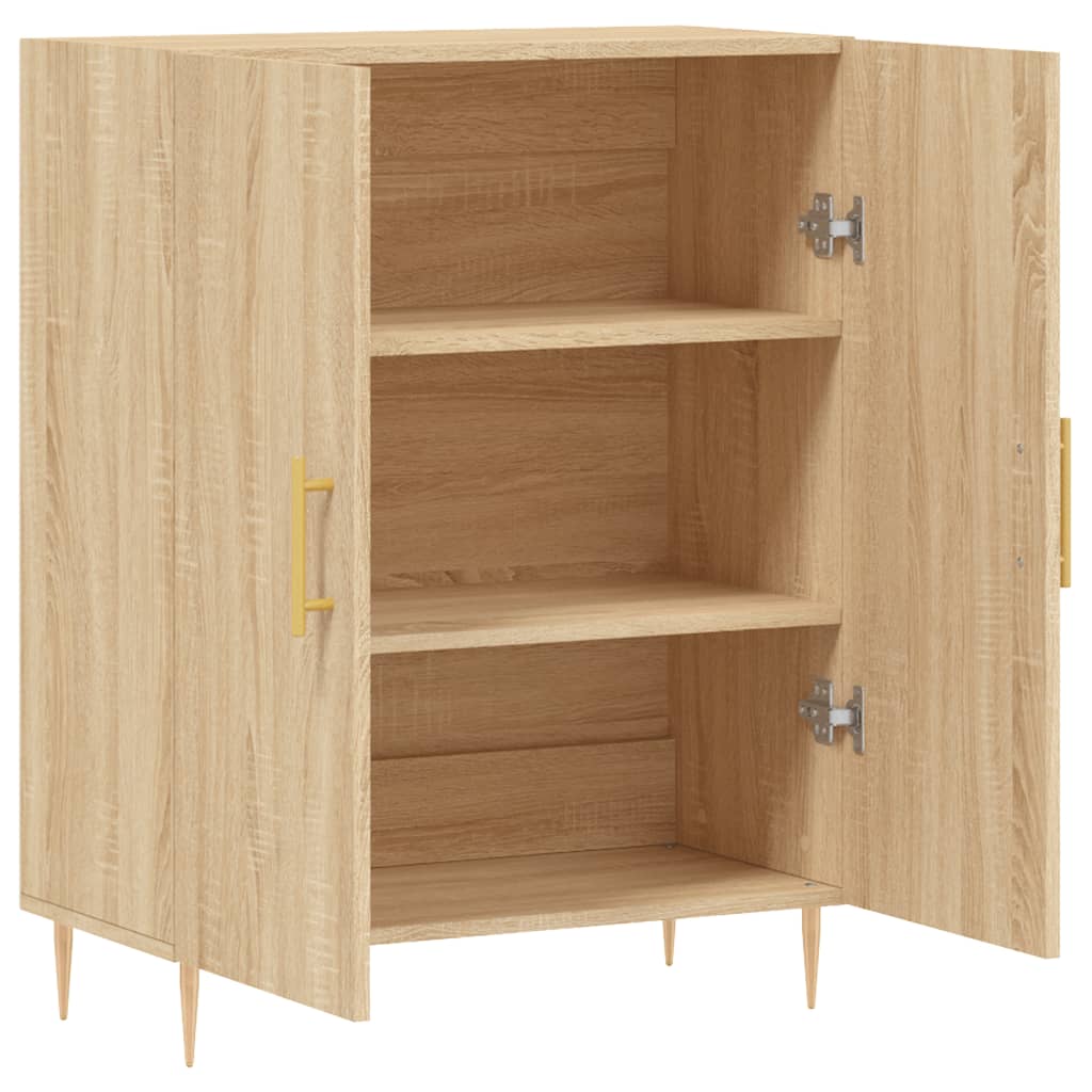 Sideboard, Sonoma oak, 69.5x34x90cm, engineered wood
