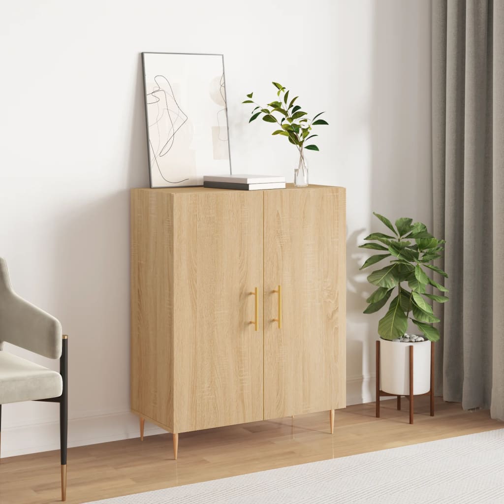 Sideboard, Sonoma oak, 69.5x34x90cm, engineered wood