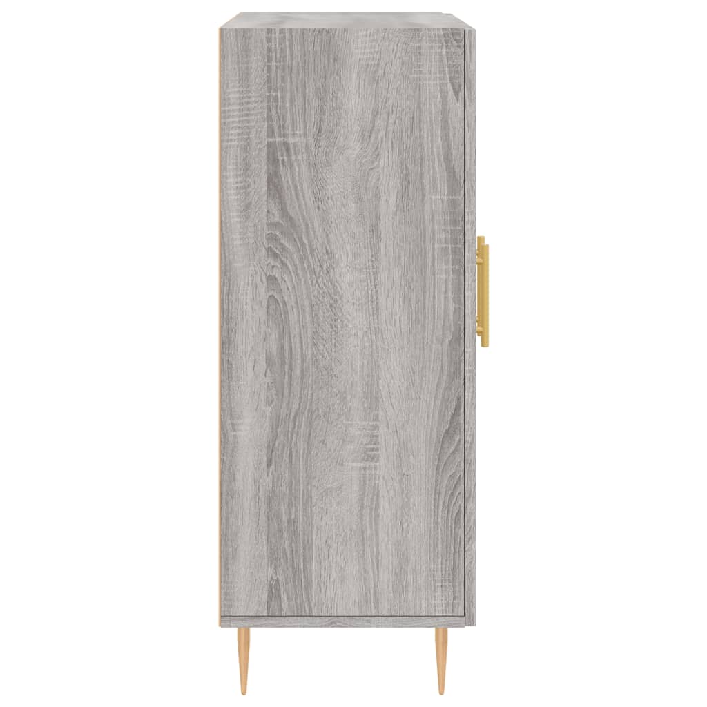Side cabinet, grey oak, 69.5x34x90cm, engineered wood