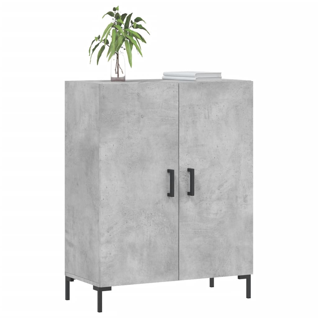 Sideboard, concrete gray, 69.5x34x90cm, engineered wood