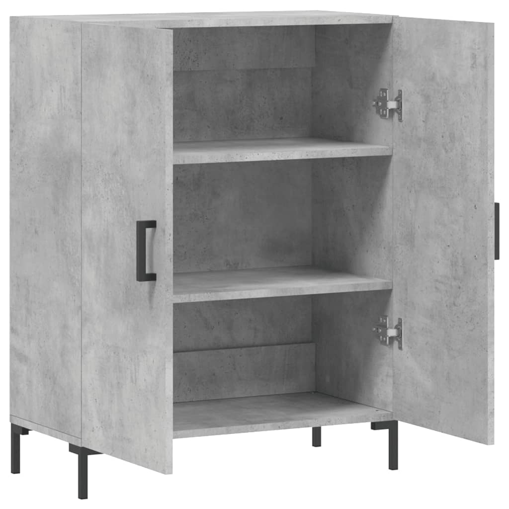 Sideboard, concrete gray, 69.5x34x90cm, engineered wood