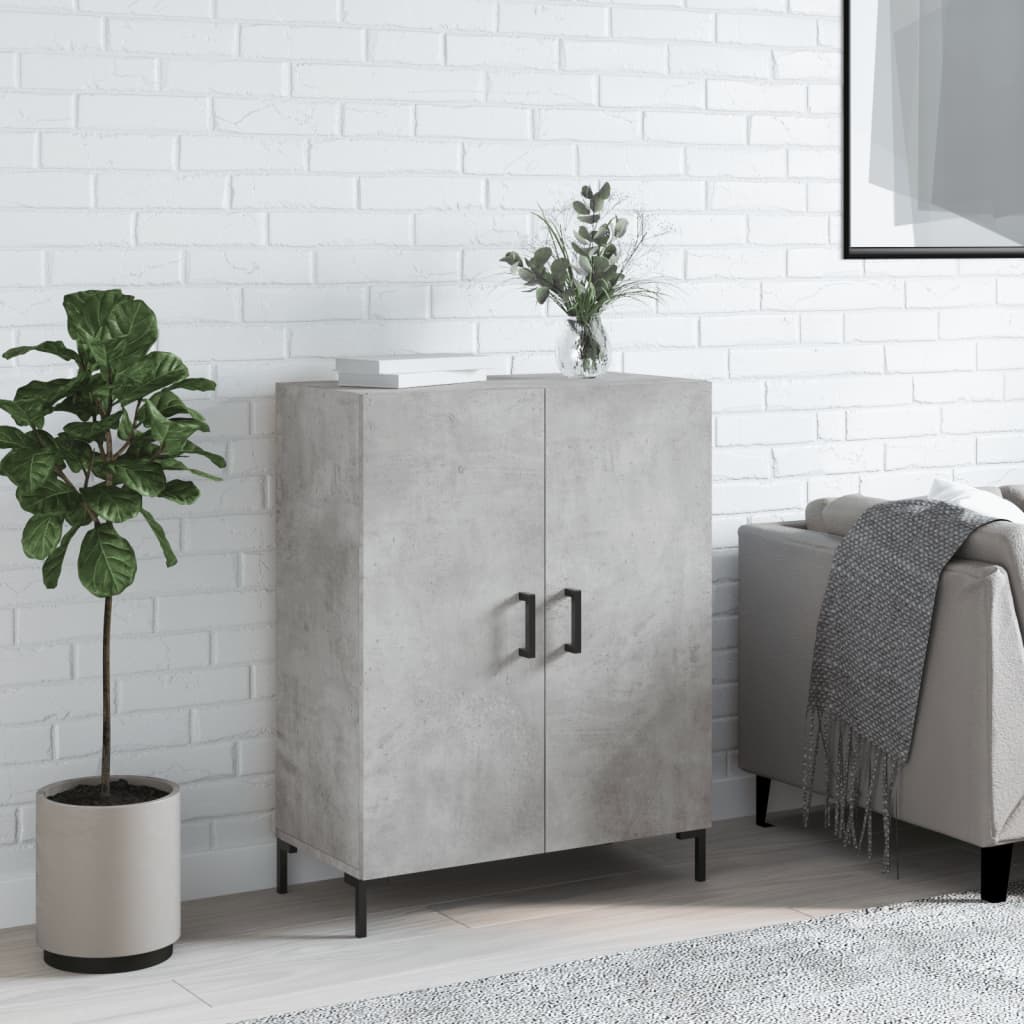 Sideboard, concrete gray, 69.5x34x90cm, engineered wood