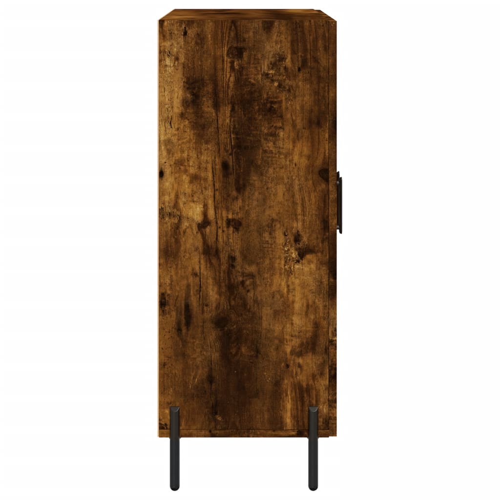 Sideboard, smoked oak, 69.5x34x90cm, engineered wood