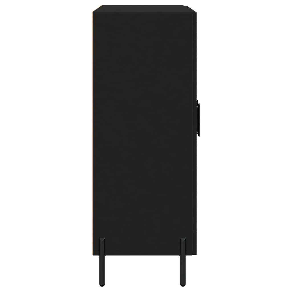 Sideboard, black, 69.5x34x90cm, engineered wood