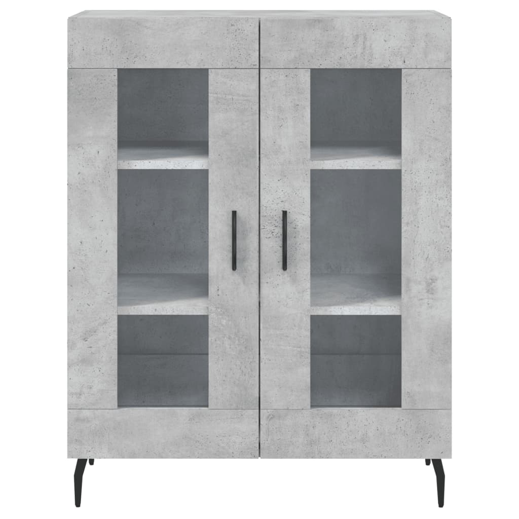 Sideboard, concrete gray, 69.5x34x90cm, engineered wood