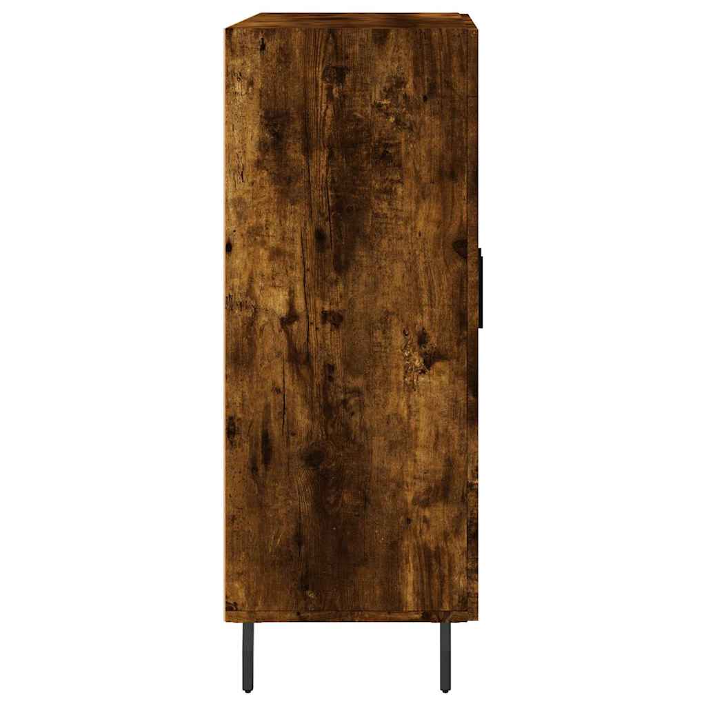 Sānu skapis, dūmu ozols, 69,5x34x90 cm, apstrādāts koks