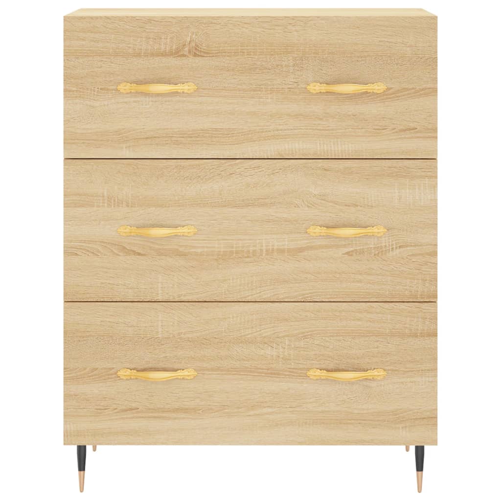 Sideboard, Sonoma oak, 69.5x34x90cm, engineered wood