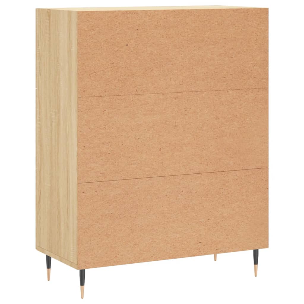 Sideboard, Sonoma oak, 69.5x34x90cm, engineered wood