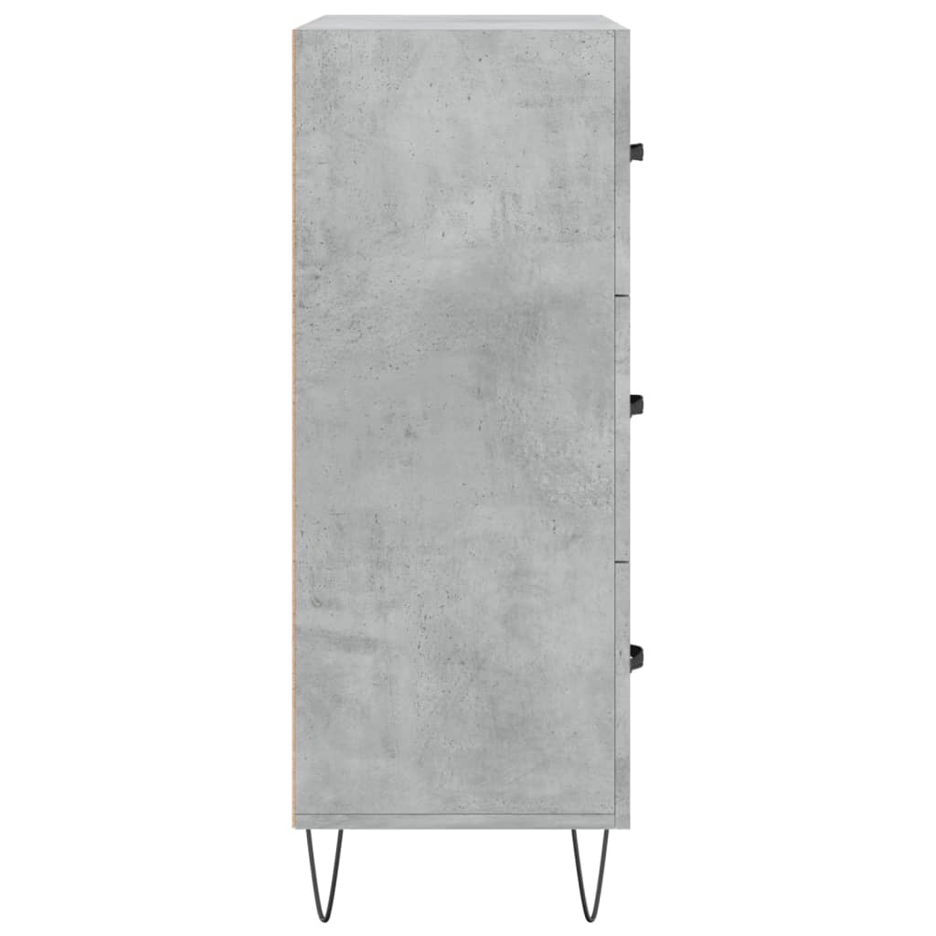 Sideboard, concrete gray, 69.5x34x90cm, engineered wood