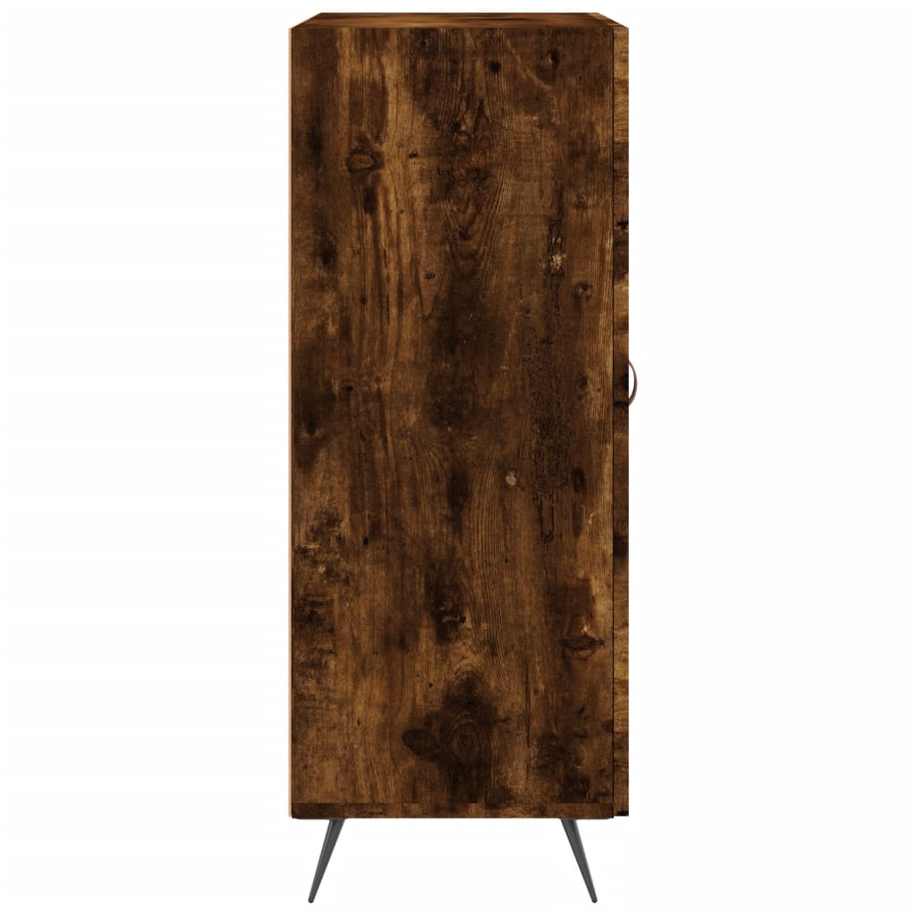 Sideboard, smoked oak, 69.5x34x90cm, engineered wood