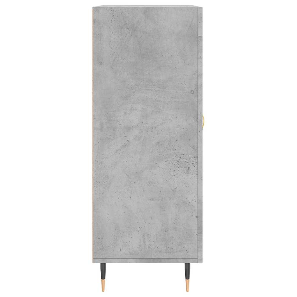 Sānu skapītis, betona pelēks, 69,5x34x90cm, apstrādāta koksne