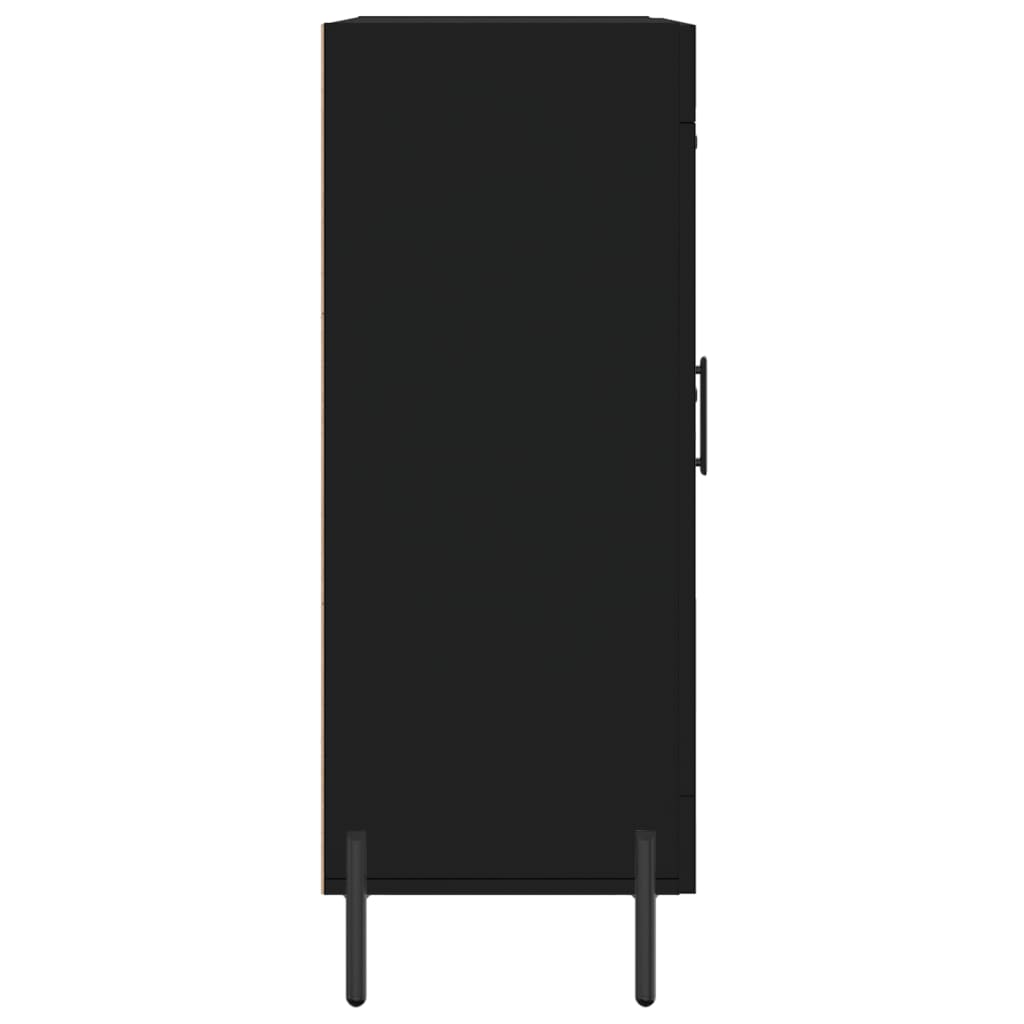 Sideboard, black, 69.5x34x90cm, engineered wood