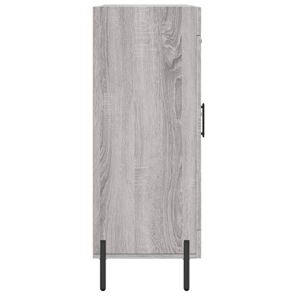 Sideboard, grey oak, 69.5x34x90cm, engineered wood