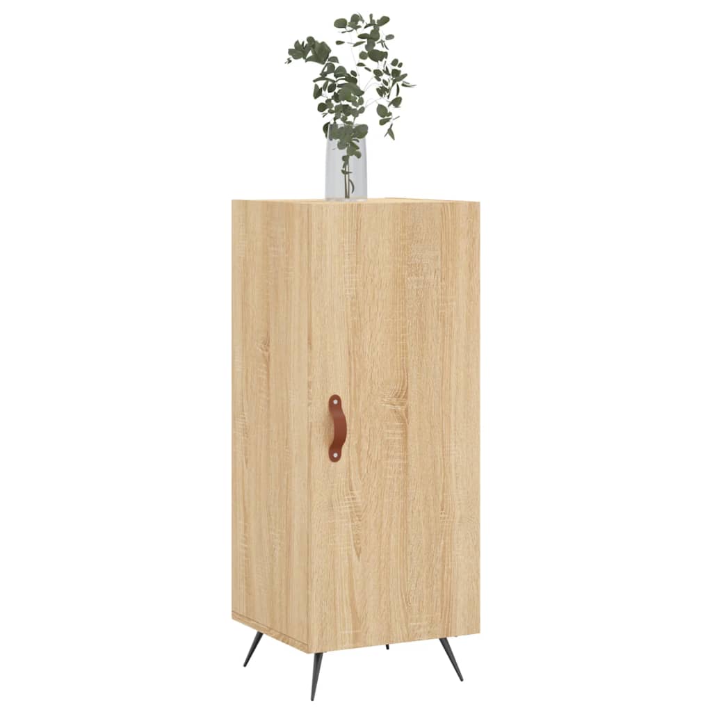 Side cabinet, oak color, 34.5x34x90cm, engineered wood