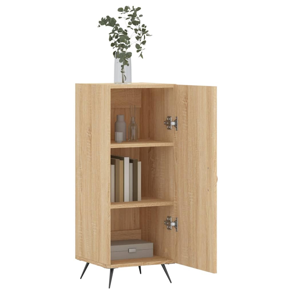 Side cabinet, oak color, 34.5x34x90cm, engineered wood